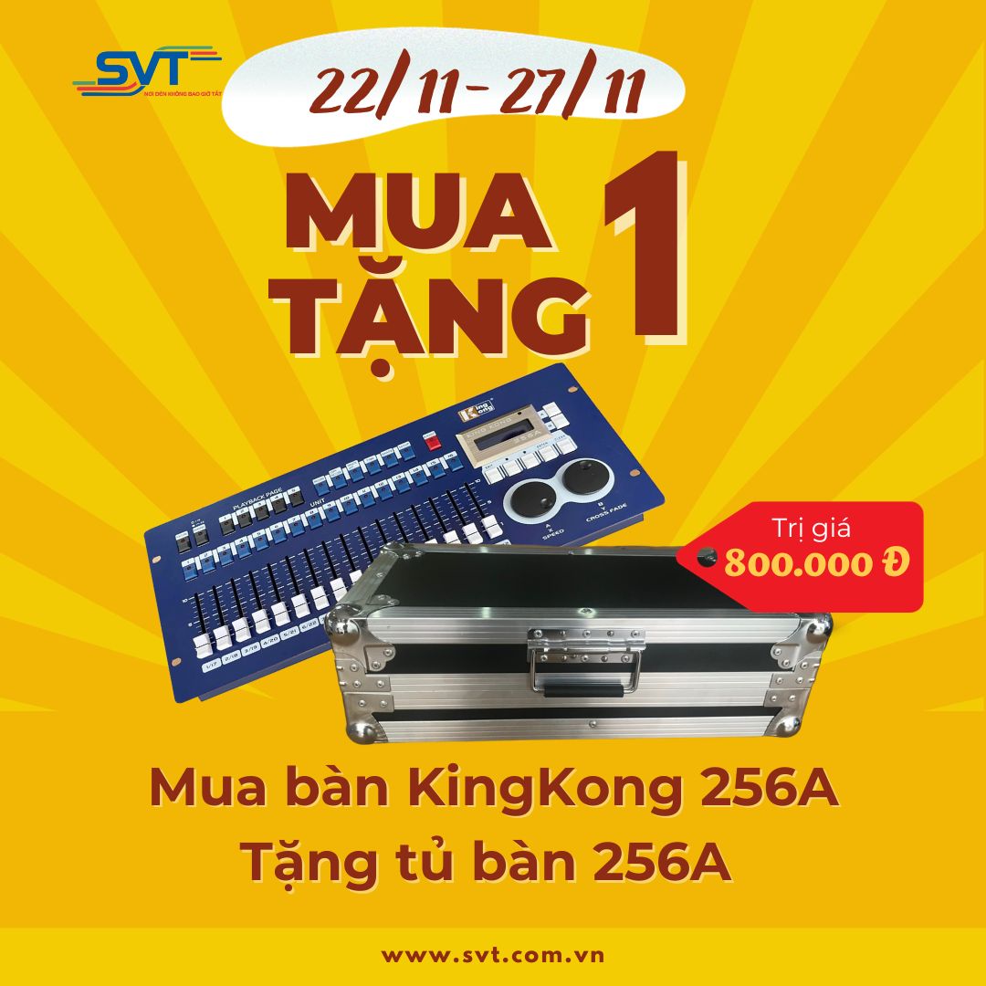 Sắm Bàn điều khiển ánh sáng kingkong 256A tặng case - Công ty TNHH Ánh ...