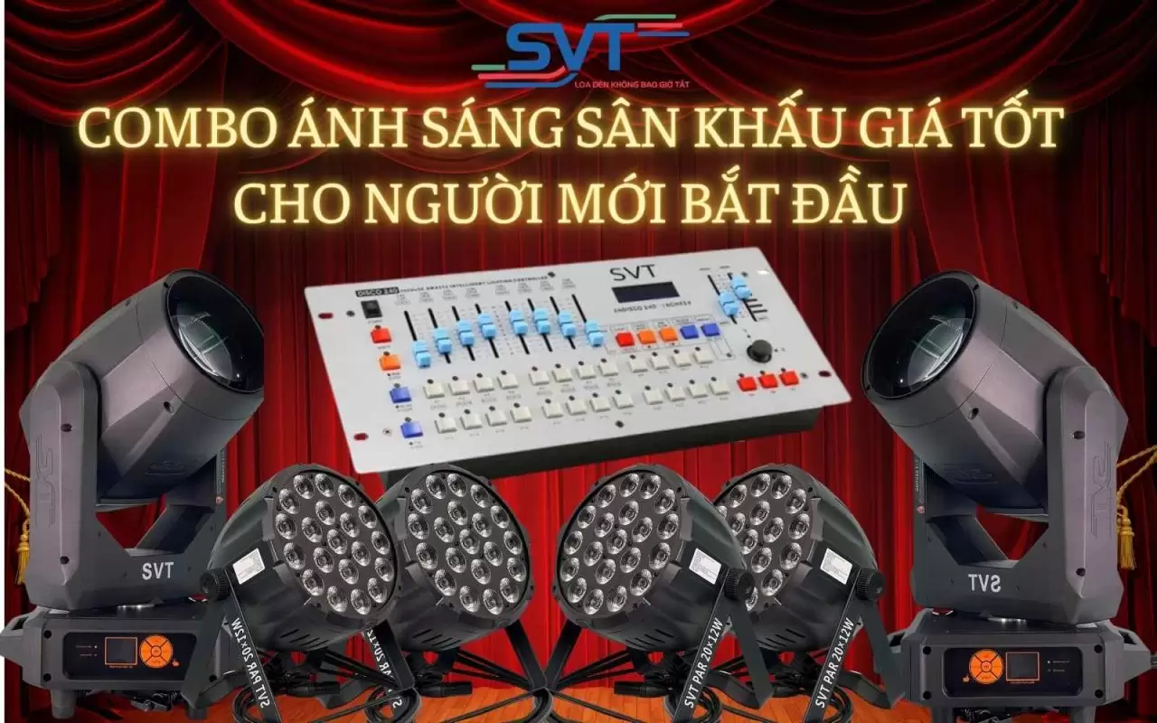 Combo ánh sáng sân khấu giá tốt cho người mới bắt đầu