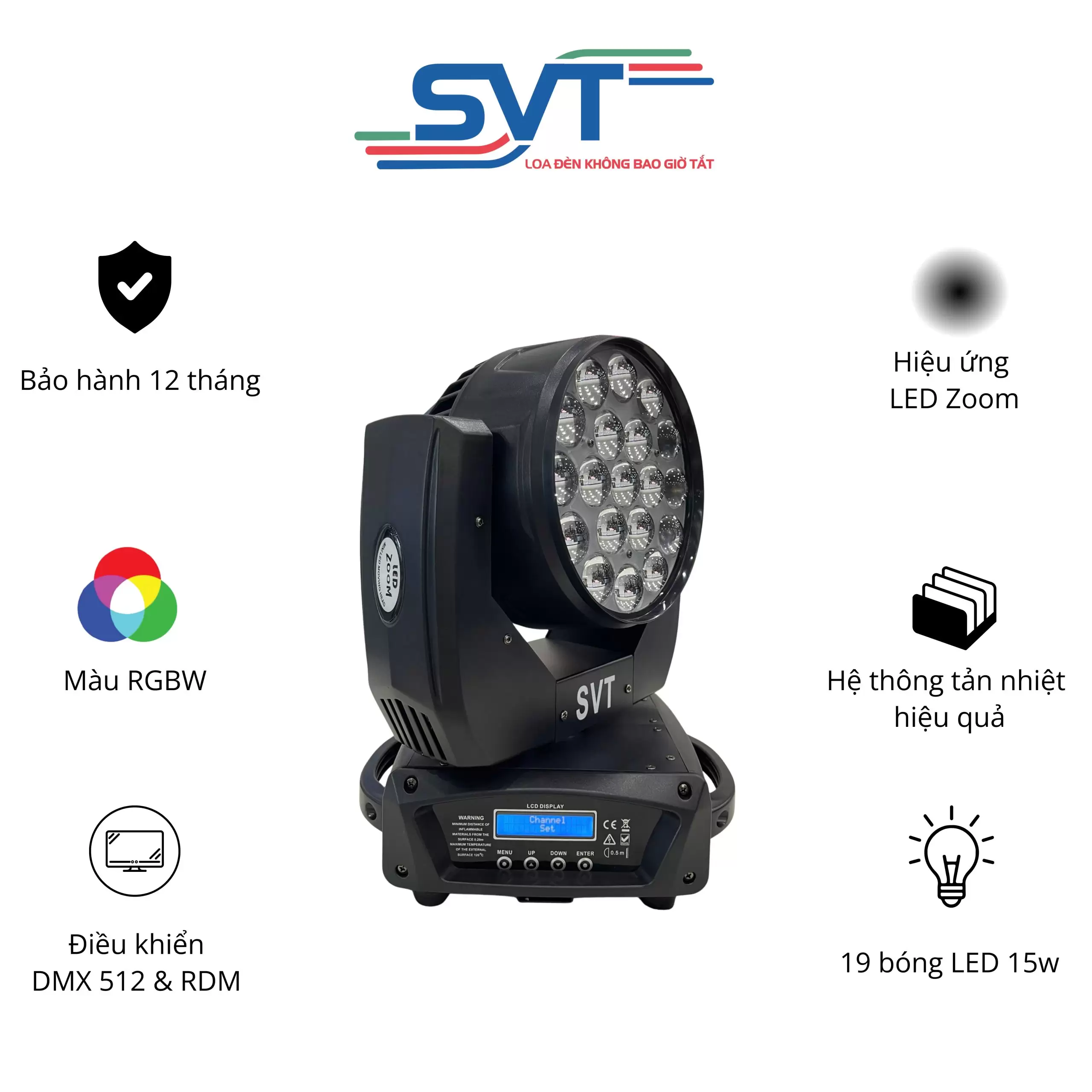 ĐÈN MOVING LED 19x15W
