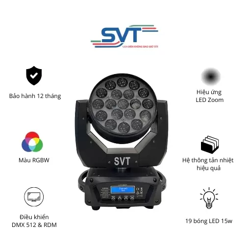 ĐÈN MOVING LED 19x15W